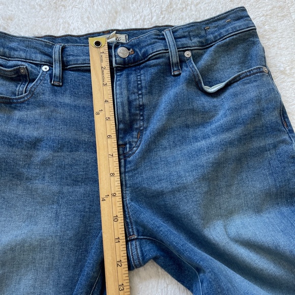 Madewell Jeans Women's 31 Blue Mid Rise Kick Out Bootcut Medium Wash Stretch - Picture 11 of 14